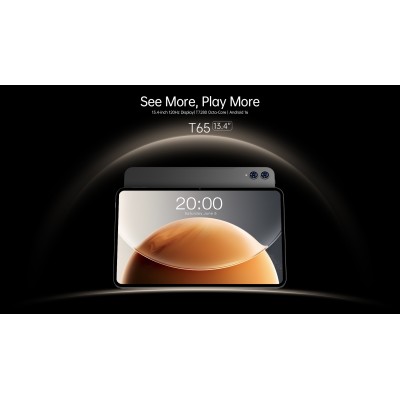 Планшет Teclast T65 13.4" 8ГБ, 128ГБ, LTE, 8000мА•год, Android, сірий