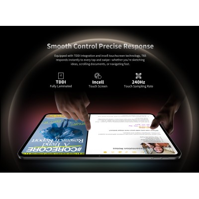 Планшет Teclast T65 13.4" 8ГБ, 128ГБ, LTE, 8000мА•год, Android, сірий