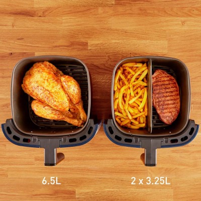 Мультипіч Tefal EasyFry&Grill XXL, 1830Вт, чаша-6.5л, сенсорне керув., 8 програм, пластик, чорно-синій (EY801410)