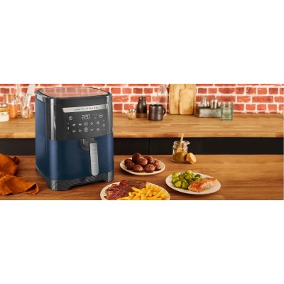 Мультипіч Tefal EasyFry&Grill XXL, 1830Вт, чаша-6.5л, сенсорне керув., 8 програм, пластик, чорно-синій (EY801410)