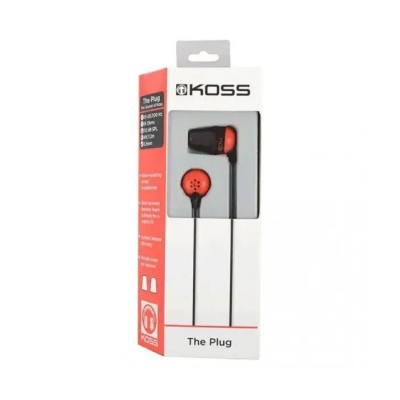 Навушники In-Ear Koss The Plug Noise Isolating, 3.5 mini-jack, Червоний (196768.101)