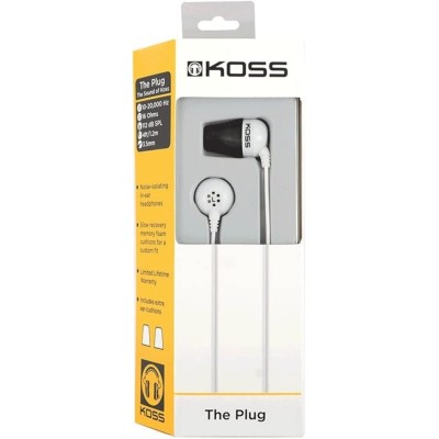 Навушники Koss The Plug Noise Isolating White