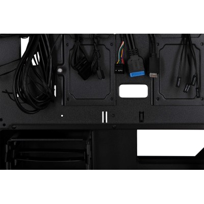 Корпус 2E GAMING Vertex GI01B без БЖ 2xUSB3.0, 1xUSBType-C, 3x140мм ARGB, 1x120мм ARGB, VGA 380мм, LCS ready, контролер з пульто