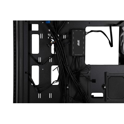 Корпус 2E GAMING Vertex GI01B без БЖ 2xUSB3.0, 1xUSBType-C, 3x140мм ARGB, 1x120мм ARGB, VGA 380мм, LCS ready, контролер з пульто