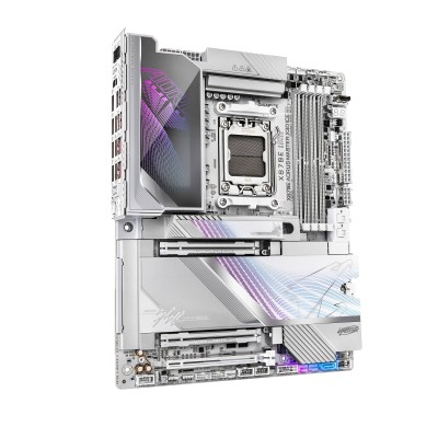 Материнська плата GIGABYTE X870E A MASTER X3D ICE sAM5 X870 4xDDR5 M.2 Wi-Fi BT HDMI DP ATX (X870E_A_MASTER_X_ICE)
