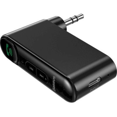 FM-трансмітер OS-Baseus BSBA-02 AUX Wireless Audio Receiver Black