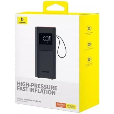 Автокомпресор Baseus SuperMini Pro Series Wireless Car Inflator Cluster Black
