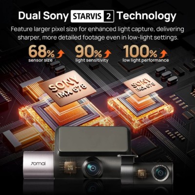 Відеореєстратор 70mai Dash Cam 4K T800-2 2562Gb Premium Set