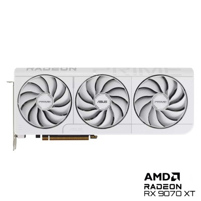Вiдеокарта ASUS Radeon RX 9070 XT 16GB GDDR6 OC PRIME-RX9070XT-O16G-WHITE білий (90YV0L75-M0NA00)