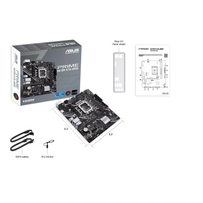 Материнcька плата ASUS PRIME H610M-K D4 ARGB s1700 H610 2xDDR4 M.2 HDMI D-Sub mATX ARGB (90MB1HN0-M0EAY0)