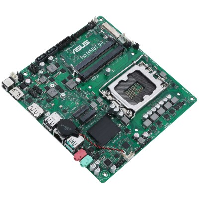 Материнcька плата ASUS PRO H610T D4-CSM s1700 H610 2xDDR4 M.2 HDMI DP LVDS Thin mITX (90MB1AM0-M0EAYC)