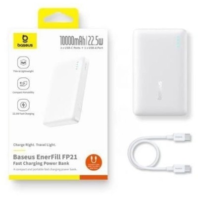 Портативна Батарея Baseus 10000mAh 22.5W EnerFill (P1008210D213-00) white