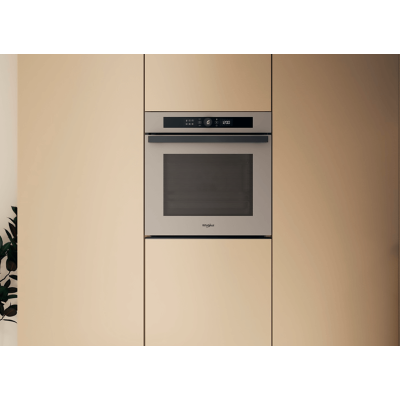 Духова шафа Whirlpool електрична, 73л, A+, дисплей, конвекція, телескопічні напрямні, бежевий