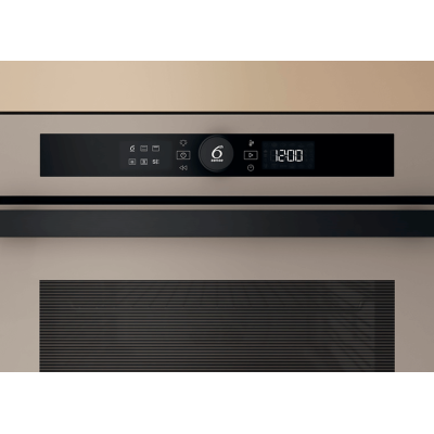 Духова шафа Whirlpool електрична, 73л, A+, дисплей, конвекція, телескопічні напрямні, бежевий