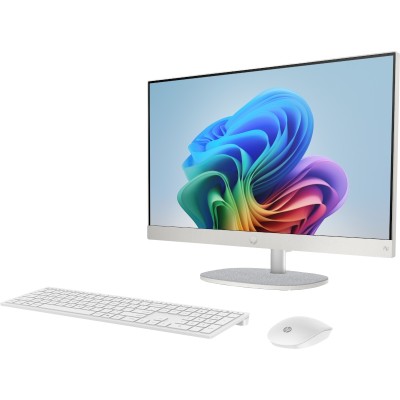 Моноблок HP All-in-One 23.8" FHD IPS AG, AMD R5-340 AI, 16GB, F512GB, UMA, WiFi, кл+м, Win11, білий (C31F5EA)