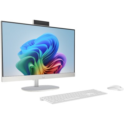 Моноблок HP All-in-One 23.8" FHD IPS AG, AMD R5-340 AI, 16GB, F512GB, UMA, WiFi, кл+м, Win11, білий (C31F5EA)