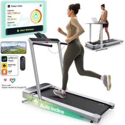 Електрична бігова доріжка UREVO FoldiMix 5L Pro (URTM045) з нахилом та мобільним додатком на базі штучного інтелекту