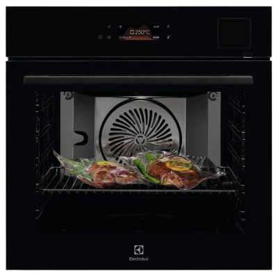 Духова шафа Electrolux електрична, 70л, А++, пара, дисплей, конвекція, ф-ція пароварки, телескопічні напрямні, чорний (EOABS39WZ