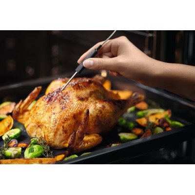 Духова шафа Electrolux електрична, 70л, А++, пара, дисплей, конвекція, ф-ція пароварки, телескопічні напрямні, чорний (EOABS39WZ