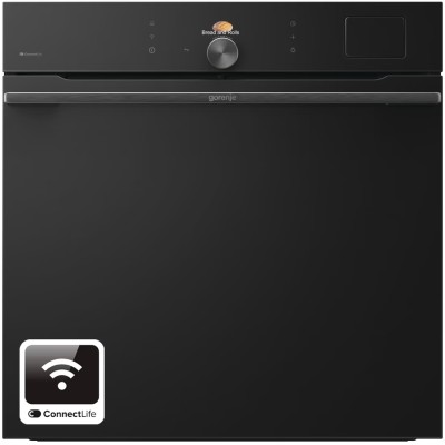 Духова шафа Gorenje електрична, 77л, A+, пара, дисплей, піроліз, готув. на різн рівнях, чорний (BPSA6138B)