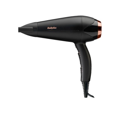 Фен Babyliss DC, 2200Вт, 3 режими, дифузор, іоніз-я, хол. обдув, чорний (D570DE)