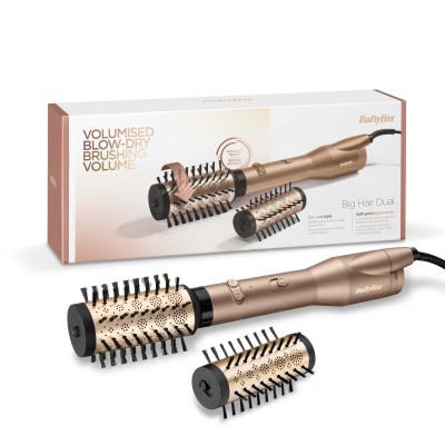 Фен-щітка Babyliss Big Hair Dual, 650Вт, 2 режими, хол. обдув, кераміка, золотистий (AS952E)