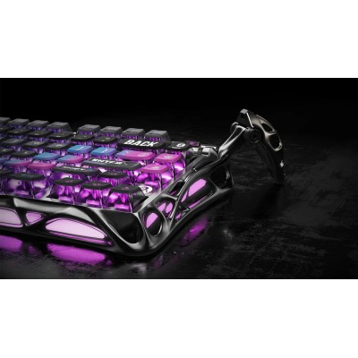 Клавіатура механічна GravaStar Mercury K1 Pro 80keys, GravaStar x Kailh Speedy Mint, BT/WL/USB, cyberpunk (GSK1PRO_CBLK)