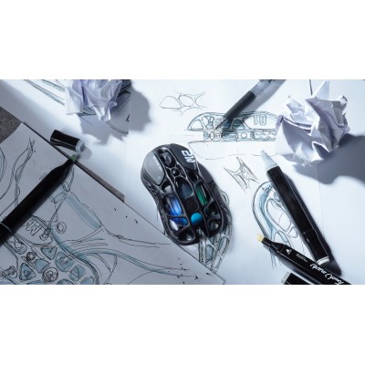 Миша GravaStar Mercury M2, BT/WL/USB-A, RGB, чорний (GRAVASTARM2_BLK)