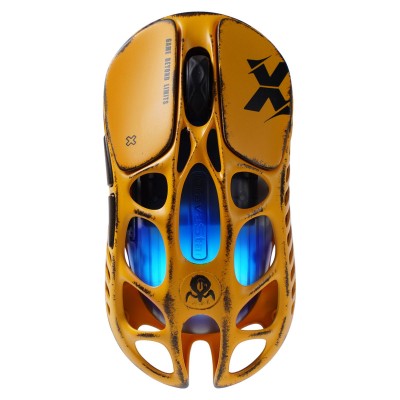 Миша GravaStar Mercury X, BT/WL/USB-A, RGB, Battle-Worn Yellow