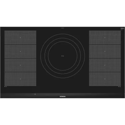 Варильна поверхня Siemens індукційна, 90см, 5 конфорок, 2 зони розширення, чорний (EX975LVC1E)