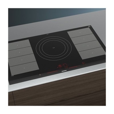 Варильна поверхня Siemens індукційна, 90см, 5 конфорок, 2 зони розширення, чорний (EX975LVC1E)