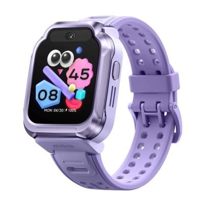 Дитячий годинник-телефон Mibro S1, 1.68", 360x390, GPS, 8MP+5MP, 900мА·год, 2АТM, лавандовий