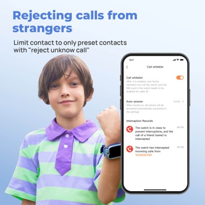 Дитячий годинник-телефон Mibro Z5, 1.69", 240x280, GPS, 2MP dual, 900мА·год, 2АТM, рожевий