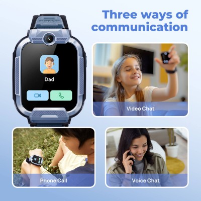 Дитячий годинник-телефон Mibro Z5, 1.69", 240x280, GPS, 2MP dual, 900мА·год, 2АТM, рожевий