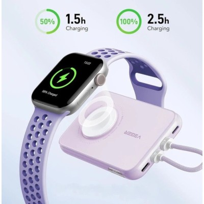 Зовн_АКБ VEGER V1171 10000mAh 20W (X001XES8EF) рожевий