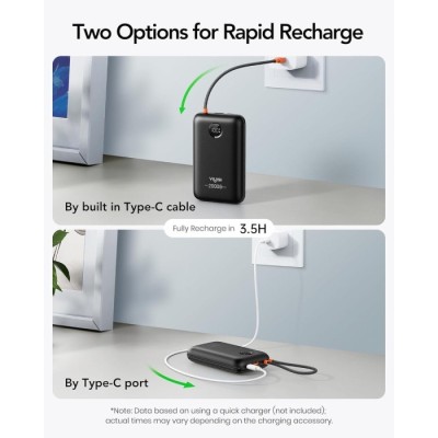 Зовн_АКБ VIYISI G2068 20000mAh 30W (X0020VLG5X)чорний