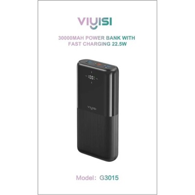 Зовн_АКБ VIYISI G3015 30000mAh 22,5W (X001XFVS1J) чорний