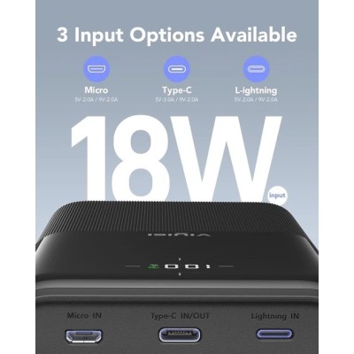 Зовн_АКБ VIYISI G3015 30000mAh 22,5W (X001XFVS1J) чорний