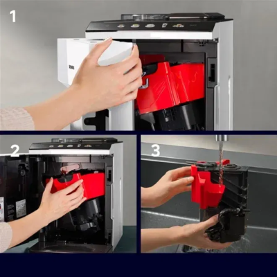 Кавомашина Siemens 1.9л, зерно + мелена, автомат.капучинатор, авторецептів - 10, білий (TP515R02)