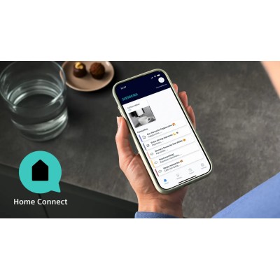 Кавомашина Siemens, 2.4л, зерно+мелена, автомат.капуч, LED-дисплей, авторецептів -19, чорний (TP713R09)