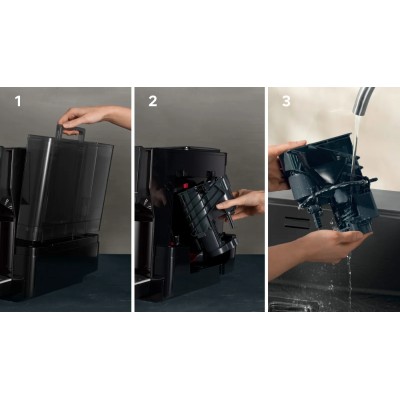 Кавомашина Siemens, 2.4л, зерно+мелена, автомат.капуч, LED-дисплей, авторецептів -19, чорний (TP713R09)