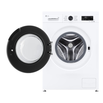 Пральна машина LG фронтальна, 6кг, 1200, В, 44см, дисплей, пара, інвертор, білий (F2Y2NS6WE)