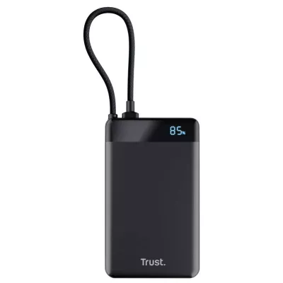 Акумулятор портативний літій-іонний power bank Trust Fiera, 10000мА·год, 2хUSB-C, 20W, PD/QC 3.0, чорний (25880_TRUST)