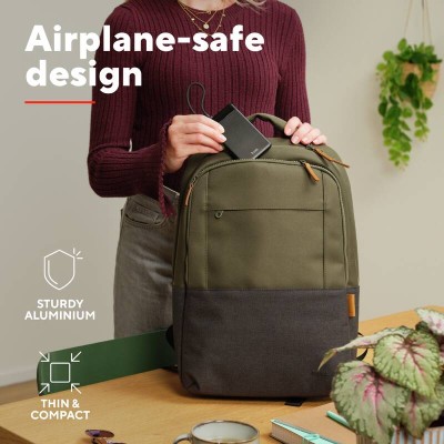 Акумулятор портативний літій-іонний power bank Trust Fiera, 10000мА·год, 2хUSB-C, 20W, PD/QC 3.0, чорний (25880_TRUST)