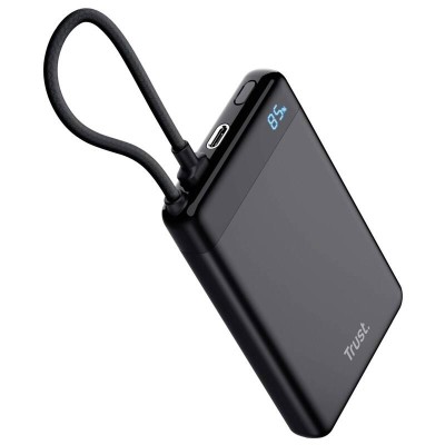 Акумулятор портативний літій-іонний power bank Trust Fiera, 10000мА·год, 2хUSB-C, 20W, PD/QC 3.0, чорний (25880_TRUST)