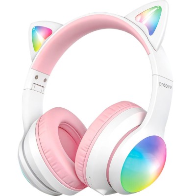 Бездротові навушники Proove Kids LumiCat (APP) white/pink