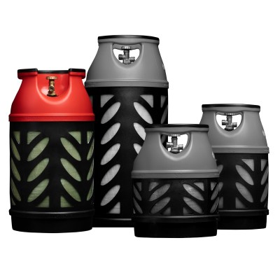 Балон газовий композитний Gutgas Ragasco CRS-24.5, 24.5л, пропан/бутан 10кг/12кг, 30бар, вентиль Shell (український стандарт), 5