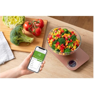Ваги Sencor кухонні, 8кг, підключення до смартфону, AAAx2, пластик, чорний (SKS7178BK)