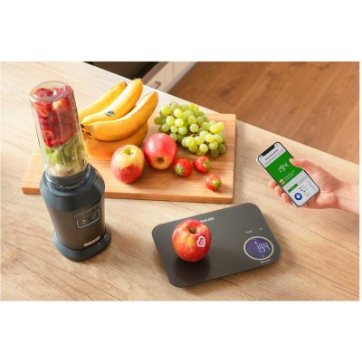 Ваги Sencor кухонні, 8кг, підключення до смартфону, AAAx2, пластик, чорний (SKS7178BK)