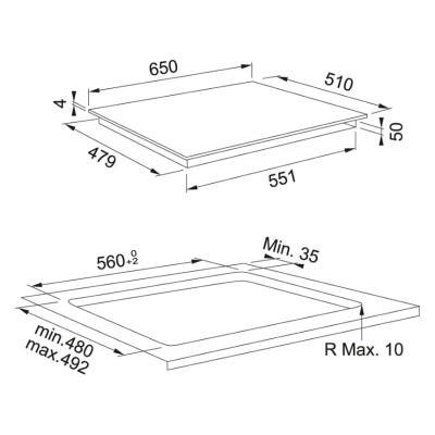 Варильна поверхня Franke Smart FSM 654 I BK, індукційна, Slider, Power Limitation, чорна (108.0606.107)